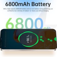 PIEXL 8 pro Unlocked Cellphone Smartphone Android 13 Unlocked Phone with 8GB+256GB/108MP+48MP Camera/6.8-inch Display/6800mAh/Dual SIM/FACE ID/Fingerprint/5G Mobile Phone (Gold) - Image 4