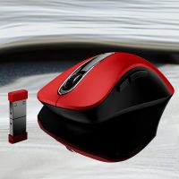 memzuoix 2.4G Wireless Mouse, 1400 DPI Mobile Optical Cordless Mouse with USB Receiver, Portable Computer Mice for Laptop, PC, Desktop, MacBook, 5 Buttons, Red - Image 6