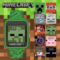 Minecraft Kids Smart Watch – Touchscreen Interactive Watch with 10 Customizable Clock Faces, Built-in Camera, Video Recorder, Alarm, Calculator, Games & Pedometer – Fits Wrists 5.5" to 8" - Image 2