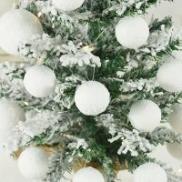 White Foam Ball Home Decoration, Suitable for Parties, Festivals, Christmas Tree Home Decoration（M，6Pcs） - Image 4