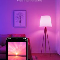 Govee Smart Light Bulbs, Color Changing Light Bulb, Work with Alexa and Google Assistant, 16 Million Colors RGBWW, WiFi & Bluetooth LED Light Bulbs, Music Sync, A19, 800 Lumens, 4 Pack - Image 2