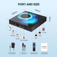 Android TV Box 2025, Android 10.0 TV Box 4GB RAM 32GB ROM AllWinner H616 Quad-Core Support Dual WiFi 2.4G/5G 6K 4K H.265 3D Bluetooth 5.0 Smart Box for TV - Image 7