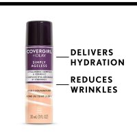 CoverGirl & Olay Simply Ageless 3-in-1 Liquid Foundation, Matte Finish, Hyaluronic & Vitamin C Formula, Creamy Natural, 1 Count - Image 5