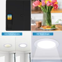 Sunco 12 Pack 6 Inch LED Recessed Light, Canless Ceiling Lights Slim with Junction Box, 850 LM, 14W (100W Equivalent), Selectable CCT 2700K/3000K/4000K/5000K/6000K, Dimmable, Wafer Thin ETL. - Image 8