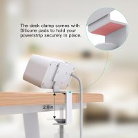 PD30W Desk Clamp Power Strip, Desktop Mount Surge Protector, Fast Charging Station, 5Ft Extension Cord Desk Edge Mount Shelf with 4 Outlets 4 USB Ports (2 USB C), Home Office Accessories Essentials - Image 5