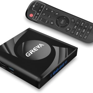 GREVA 8K Android TV Box 13.0 4GB RAM 32GB ROM Smart TV Box RK3528 Chipset Support 2.4G/5.0G WiFi 6 HDR10 BT5.0 USB3.0 Ethernet LAN 3D 1080P 2K 4K+ Utral HD Streaming Media Player