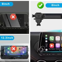 Car Phone Holder Accessories for Nissan Altima SR SV 2019-2024 2025/Sentra SR SV 2020-2024 2025/Rogue S SV 2021-2024 2025 Dash Mount Cell Phone Holder for Most Smartphones(for 8inch Screen) - Image 2