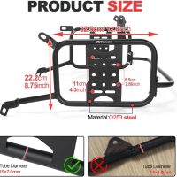 Xitomer Pannier Racks Fit for V-Strom 800 2024-2025, V-Strom 800DE 2023-2025 Saddlebag Support Racks Motorcycle Side Carrier Racks - Image 2