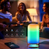 Govee RGBIC Smart Table Lamp 2, Touch Bedside Small Table Lamp Work with Matter, Alexa, LED Desk Lamp with 64 Scene Modes, Color Changing Lamp for Bedroom Living Room Dimmable Night Light(Corded) - Image 6