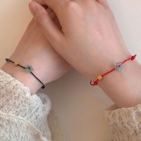 Rope Ring Thin Ropes Handmade Braided Rope Bracelet Adjustable Flower(3) - Image 6