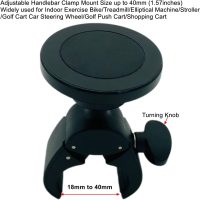 Magnetic Cell Phone Holder Mount for Indoor Exercise Bike Compatible with Peloton,Treadmill, Elliptical,Gym Equipment,Golf Push Cart,Stroller,Compatible with MagSafe iPhone Smartphones - Image 5