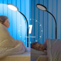 luckystyle Floor Lamp,Super Bright Dimmable LED Lamps for Living Room, Custom Color Temperature Standing Lamp with Remote Push Button, Adjustable Gooseneck Reading Floor Lamp for Bedroom Office Black - Image 6