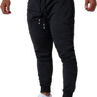Mens Jogging Casual Pants Joggers Sweatpants Active Athletic Workout Sweatpants for Men - Image 3
