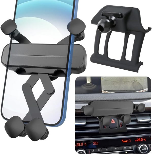 Car Phone Holder Mount for BMW X5 2014-2018，X6 2015-2019 SUV sDrive35i xDrive35i 40e 35d F15 F16 Auto Accessories Interior Decoration Mobile Cell Smartphone Bracket