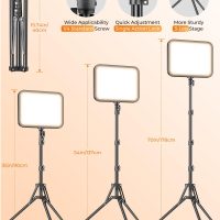 Torjim LED Video Light Kit | 24W, 3000-6500K Dimmable | 5 Lighting Modes | Studio Lights with Tripod Stand, Phone Holder & Wireless Remote | Professional Photography Lighting for Video Recording - Image 5
