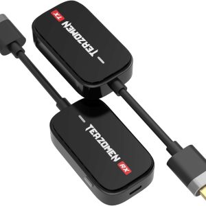 Wireless HDMI Transmitter and Receiver, Wireless Extender for Streaming Video/Audio to TV/Monitor/Projector from PC/Camera/Laptop, AirLink Dongle, to HDMI Display Adapter
