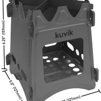 Kuvik Titanium Wood Stove - Ultralight and Compact Stove for Backpacking, Camping, and Survival - Image 6