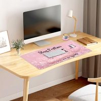 4-in-1 Gaming Mouse Pad Wrist Support Set，Desk Pad + Mouse Pad with Wrist Rest + Keyboard Wrist Rest + Coaster, Ergonomic Design for Home Office Study Game - Pink Stay Positive - Image 7