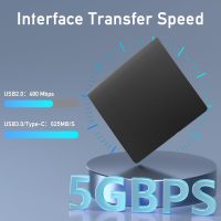 External Bluray Drives, Portable 3D External Blueray/DVD Drive for Pc, Support 50G Disc R/W USB 3.0 Type-C Blu Ray Burner for Laptop, External Bluray Burner Compatible with Windows, Mac OS, Linux - Image 3