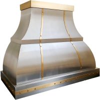 SINDA Custom Stainless Steel Range Hood, With 4 Speed Fan, LED Light, 36"Wx27"H, Wall Mount, Brushed Stainless Steel, SRH1-2-2TRW3627R - Image 3