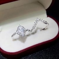 1 Pc Gorgeous Water Drop Crown Ring Fine Jewelry Party Gift For Women Ladies Jewelry - Image 6