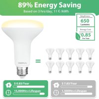 12 Pack BR30 LED Recessed Light Bulb, Dimmable Indoor Flood Light Bulbs CRI80 7W Equivalent 65W 2700K Soft White 650 Lumens, 15000 Lifetime Hours E26 Base LED Can Light Bulb, Flicker-Free - Image 5