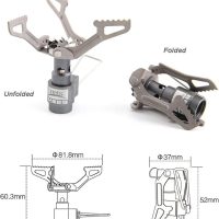 BRS Stove BRS 3000T Stove Titanium Ultralight Backpacking Stove Portable Propane Camping Stove Gas Burner Camp Stove only 26g with Extra O Ring (BRS-3000T Stove) - Image 2
