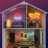 Govee RGBIC Neon Lights, LED Smart Neon Rope Light 2 Works with Matter, Alexa, Google Assistant, Custom DIY Neon Strip Lights for Bedroom and Holiday Decor, Softer Material, 32.8ft, White - Image 4