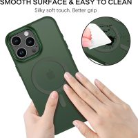 BENTOBEN Magnetic for iPhone 16 Pro Max Case,(Compatible with MagSafe) (Military Grade Drop Protection) Slim Translucent Matte Shockproof with Anti-Fingerprint Phone Case 6.9",Green - Image 7