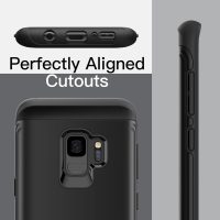 JETech Heavy Shockproof Case for Samsung Galaxy S9, Dual Layer Rugged Protective Phone Cover with Shock-Absorption (Black) - Image 6