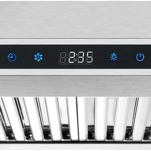 SNDOAS Range Hood 30 Inch Under Cabinet,Ductless Range Hoods with Touch Control,3-Venting Kitchen hood,Stainless Steel Vent Hood,Under Cabinet Range Hood 30 inch,Hood Vents for Kitchen 3 Speeds