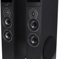 Rockville TM80B Powered Home Theater Tower Speaker System, Black, 800W, 8" Subwoofers, Bluetooth, USB/SD Playback, FM Radio, Remote Control, Karaoke Ready, Perfect for Home Entertainment - Image 6