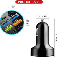 8 Ports 66W Car Charger, 12-24V Super Fast Charging with USB 3.1A PD&QC 3.0 with LED Voltmeter for Cigarette Lighter Plug, Compatible with All Smartphone, Universal Auto Accessories - Image 2
