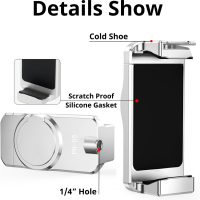 OM6 Metal Magnetic Phone Holder with Cold Shoe for Microphone Smartphone Tripod Mount Compatible for DJI OM 6 /OM 5/OM 4 Smartphone Handheld Gimbal Stabilizer Accessories - Image 4
