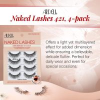 Ardell Naked Strip Lashes 421 – Natural-Looking, Long-Lasting False Eyelashes with Invisiband for Seamless Blend, 4 Pairs, 1-Pack - Image 2