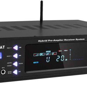 Pyle Wireless Bluetooth Home Stereo Amplifier - Hybrid Multi-Channel 3000 Watt Power Amplifier Home Audio Receiver System w/ AM/FM Radio, MP3/USB,AUX,RCA Karaoke Mic in - Rack Mount, Remote - P3301BAT