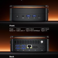KAMRUI Hyper H1 Mini Gaming PC, AMD Ryzen 7 6800H, 32GB DDR5 4800MHz 1TB M.2 NVMe PCIe3.0x4 SSD Mini PC(8C/16T,up to 4.7GHz), 16MB L3 Smart Cache, Triple 4K Display/WiFi6/BT5.2/Mini Desktop Computers - Image 4