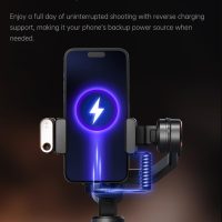 hohem iSteady M7 Gimbal Stabilizer for iPhone, 3-Axis Smartphone Gimbal with Magnetic AI Tracker Fill Light, Detachable Touchscreen Remote Controller, Built-in Extension Rod, 500g Payload - Image 7