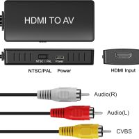 HDMI to RCA Converter, HDMI to AV Adapter for Old TV, RCA Composite Video Converter Supports PAL/NTSC for TV Stick, Roku, Android Box, DVD - Image 2