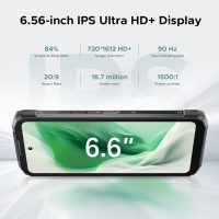 DOOGEE Fire 6 Power Rugged Phone, 120LM Flashlight,15500mAh/33W Rugged Smartphone,20GB+256GB,50MP,6.56’’HD, Android 14,Unlocked Cell Phone with 3-in-1 Data Cable, Dual Unlock/NFC/GPS/OTG/IP69K(Green) - Image 7