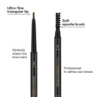 3 Pcs Waterproof Eyebrow Pencil Dark Brown, Premium Eye Brow Pencil Brn with Spoolie Brush, Longwearing for Perfect Brows, Professional, Precision, Defines, Universal Benefit Eyebrow Pencil, O'CHEAL - Image 4