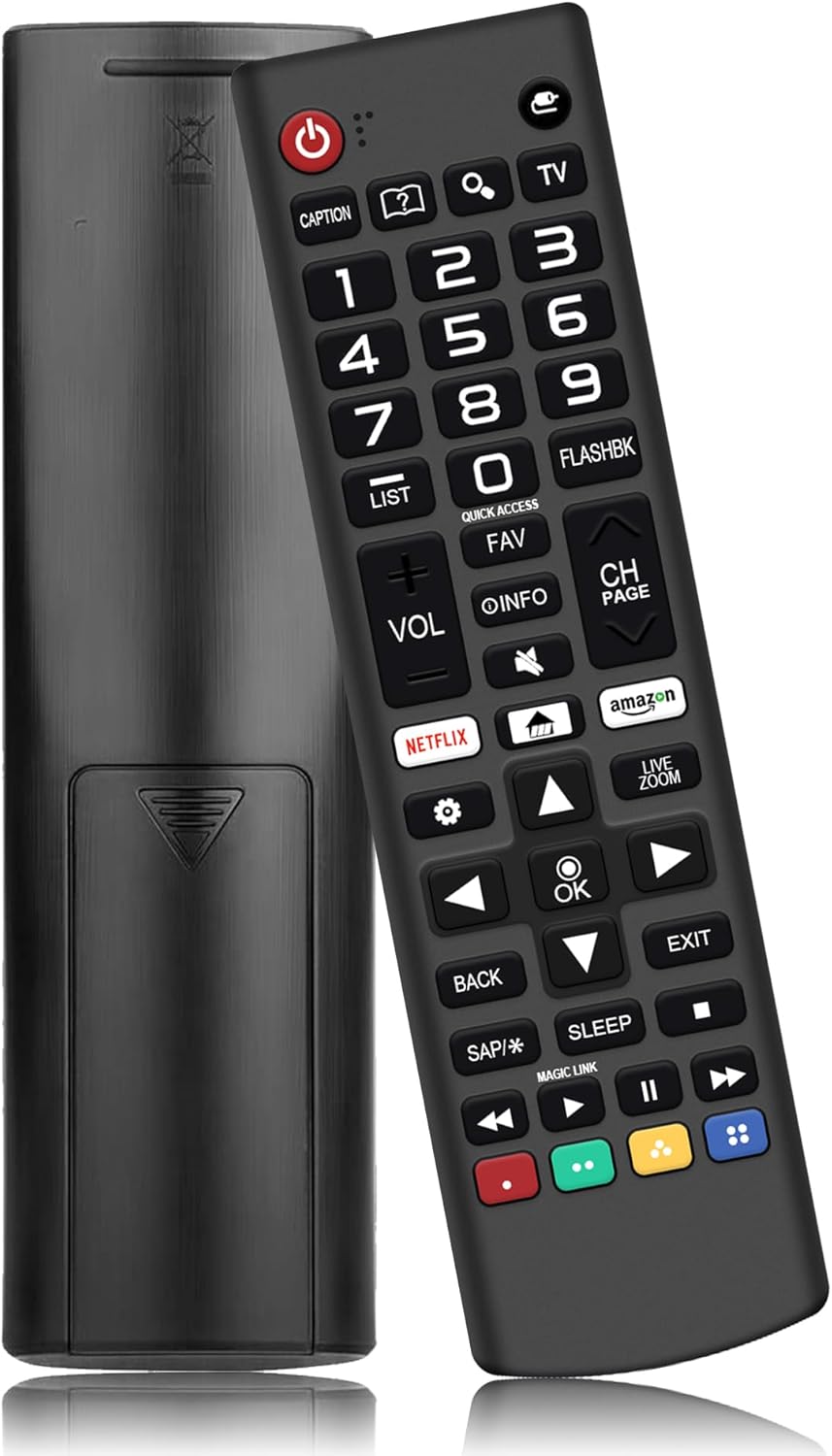 Replacement Remote Control for LG TV Remote AKB75095307 Universal for LG Smart TV Remote Compatible with All Models LCD LED OLED 3D HDTV Smart TVs with Netflix Prime Video Shortcut Buttons