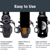 Celestron – NexYZ – Universal Smartphone Adapter for Telescope, Binoculars & Spotting Scopes – 3-Axis Precision Alignment – Capture Images & Video Through Your Optics – Compact and Travel-Friendly - Image 3