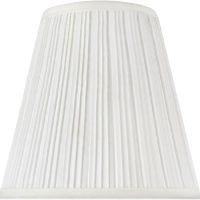 Aspen Creative 33004A, Transitional Pleated Empire Spider Construction Lamp Shade in Off White, 9" wide (5" x 9" x 8-1/2") - Image 2