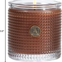Aromatique Cinnamon Cider Textured Glass Candle 6oz - Decorative Home Fragrance Aromatherapy Long Lasting Room Air Freshener Deodorizer Perfect Fall Decoration Luxury Glass Candle Gift 40 Hour Burn! - Image 7