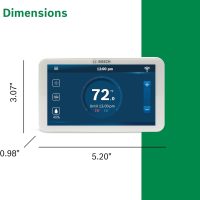 Bosch Connected Control BCC110 Smart Phone Wi-Fi Thermostat - Compatible with Alexa - Touch Screen, White - Image 7