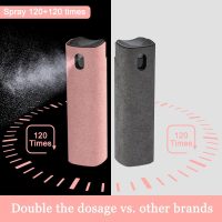 2 Pack Screen Cleaner Spray and Wipe for Laptop Monitor and Car Screens, Phone Touchscreen Mist Cleaning Kit for Cellphone, Tablet, PC, Computer, LCD, Eyeglass, iPhone, iPad, Mac Pro - Grey and Pink - Image 6