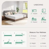 Novilla Twin Mattress, 10 Inch Memory Foam Mattress Twin Size with Comfort Foam for Pressure Relief & Fresh Cool Sleep,Removable Washable Cover,Twin Memory Foam Mattresses, Medium Firm - Image 7