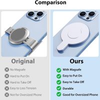 for DJI Magnetic Phone Holder Clamp - for Magsafe DJI Osmo Mobile 7P 7 SE 6 5 4 Adapter Magnets Clip Clamp Quick-Release Mount OM Gimbal Stabilizer Accessories - Image 2