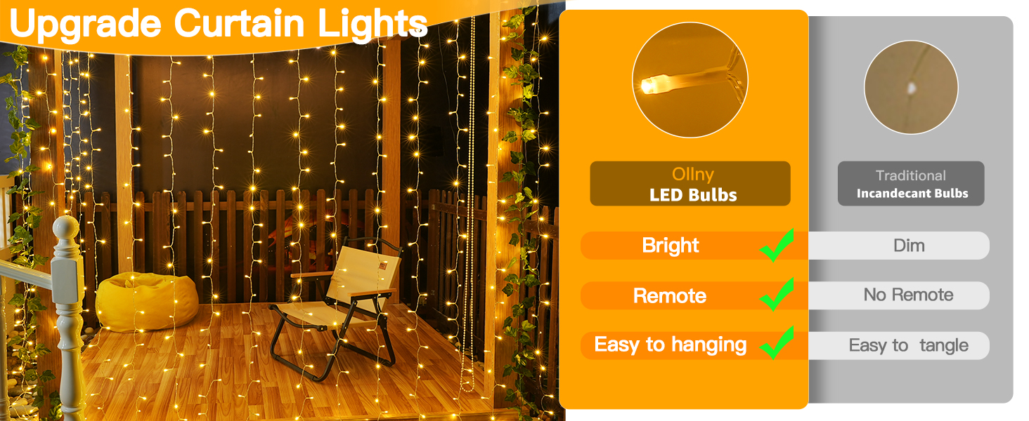 curtain lights indoor